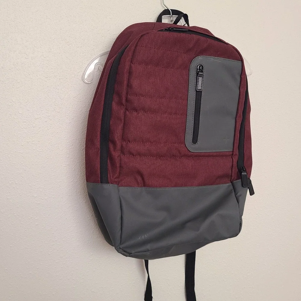 Tavik Daley TripleFin Travel‎ Backpack One Size Raspberry Red Commuter Minimal